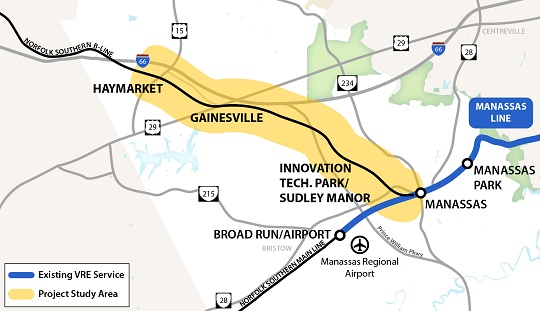 Gainesville VRE Map 